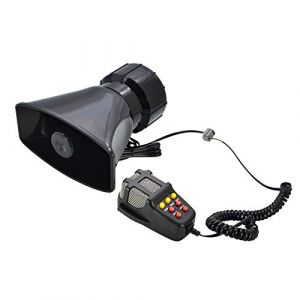 LncBoc 12V 100W 7 Tons Sir&egrave;ne de Police Alarme Voiture, Car Siren Vehicle Horn with Mic Syst&egrave;me de haut-parleurs PA Amplificateur de son d'urgence (LncBocUK, neuf)