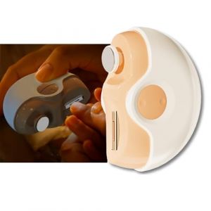 Coupe Ongle Electrique Adulte, Coupe Ongles Electrique pour Ongles Durs des Pieds pour Personnes &Acirc;g&eacute;es, 2 en 1 Coupe-ongles &Eacute;lectrique Automatique avec Polissage avec Lumi&egrave;re LED(Yellow) (QiBinJiDianSheBei, neuf)