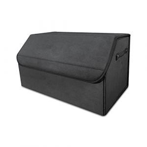 Ergocar Organisateur de Coffre de Voiture Antidérapant, Pliable Sac pour Coffre de Qualité Supérieure avec Couvercle, Organiseur de Coffre avec Manipuler Résistant pour Auto/SUV/Camion(Moyen) (Ergocar -FR, neuf)