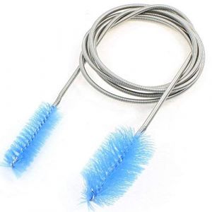 Dokpav 155cm Brosse de Nettoyage pour Àquarium Flexible Double Fin Fish Tank Tubes Filtres Brosse à Pipe Nettoyants Brosse à Tuyau Pompe,Bleu (Mapille, neuf)