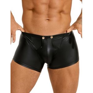 comeondear Cale&ccedil;on Sexy Homme Coquine Hot Grande Taille Boxer Homme Noir Tenue Lingerie sous-v&ecirc;tements Confortable Briefs &Eacute;lastique Shorty Tanga Underwear（Noir,L） (ComeonDear, neuf)