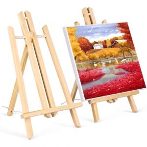 EJRUP Chevalet Peinture, de Peinture de Table pour Enfants,Petit Chevalet de Table en bois de Hêtre,Chevalet De Table, Hauteur de 30 cm,pour la Présentation Toiles et Cadres, Présentations (Anilalowbility, neuf)