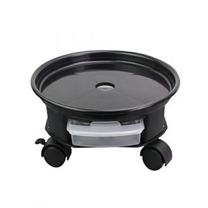 windyday Supports Pots Fleurs &Agrave; roulettes Soucoupe Pot Fleur roulettes Support &Agrave; roulettes pour Pot Fleurs Rond Soucoupe Pot Fleur Rond Dessous Pot Fleur &Agrave; Roulette (windyday, neuf)