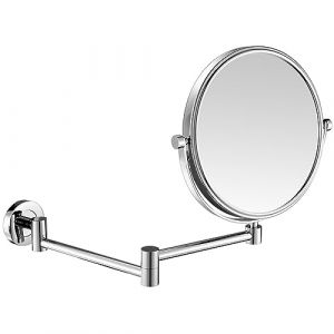 Nicesail Miroir Maquillage Mural Miroir Grossissant x3 Miroir Extensible Salle de Bain Miroir Double Face,Diamètre 20cm (Nicesail EU, neuf)