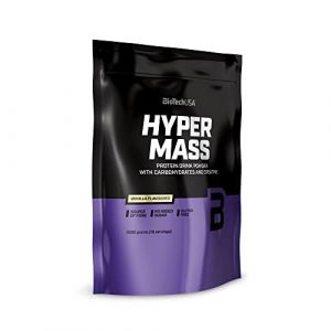 BioTechUSA Hyper Mass | Prise de masse avec mélange de glucides et de protéines | Créatine micronisée | Sans gluten, 1 kg, Vanille (BioTechUSA Official FR, neuf)