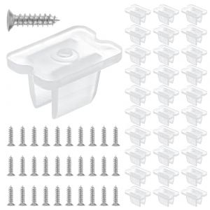 Lot de 30 clips de fixation pour bande lumineuse LED &eacute;tanche &agrave; l'eau, avec vis, clips de montage pour bande LED en silicone, 5 mm &agrave; 6 mm, d&eacute;corations de f&ecirc;te, arrangement de mariage de nuit (towering trees, neuf)