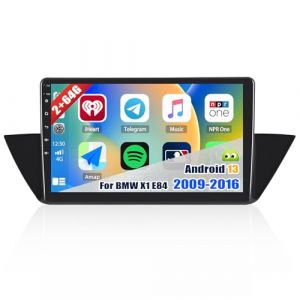 【2+64G】 CAMECHO Android 15 Carplay Autoradio pour BMW X1 E84 2009-2016 avec Navi Android Auto, 10.1 Pouces Double Din &Eacute;cran Tactile WiFi Bluetooth Mirror Link FM/RDS SWC+Cam&eacute;ra de Recul+Canbus+Micro (Icamecho, neuf)
