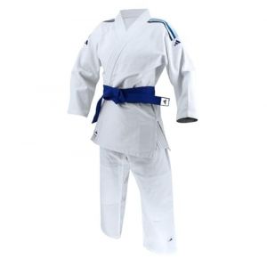 Adidas Uniforme de Judo Club pour Hommes, Femmes et Enfants | Parfait pour l'entra&icirc;nement | Uniforme de Judo en Polycoton Durable avec Ceinture Blanche Incluse, 350 g (Global Distributions Sas, neuf)