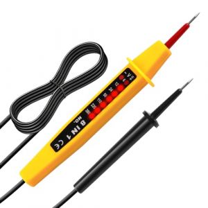 Testeur de Tension 6-380V AC/DC, Testeur &Eacute;lectrique Num&eacute;rique 8 In 1, Teste Electricien avec Affichage LED, Teste Continuit&eacute; Electrique Ergonomique Haute Pr&eacute;cision pour Inspection et Entretien (ZhanXingBoFu, neuf)
