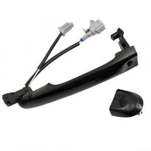 Zilimontt Poign&eacute;e de porte ext&eacute;rieure c&ocirc;t&eacute; conducteur avant gauche noir mat pour Nissan Juke 2010-2019, poign&eacute;e de porte avec entr&eacute;e sans cl&eacute;, OEM : 82646-3WC2A, 80640-3WC2A (zilian, neuf)