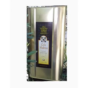 Calamadrona, huile d'olive extra vierge récoltée à partir d'olives Arbequina 100% monoverietal, savourez cette huile douce au goût fruité et frais (5 litres) (MY LIVE, neuf)