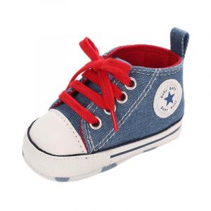 Sehfupoye B&eacute;b&eacute; Filles gar&ccedil;ons Baskets Chaussures pour Tout-Petits Toile premi&egrave;re Chaussures de Marche Nouveau-n&eacute; Anti-d&eacute;rapant Prewalker Baskets pour 12-18 Mois (Sehfupoye, neuf)