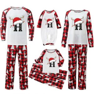Kelandoom Pyjama De Noel Famille, 26 Lettres Pyjama Noel Femme Homme Costume Pere Noel Bebe Pyjamas De Noël pour La Famille Et Le Garçon Ensemble Noel Pyjama Pere Noel Enfants Déguisement Garçon (laikelsd, neuf)