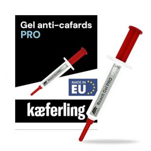 Novokill ROACH GEL PRO 10g &ndash; gel anti cafards puissant &ndash; produit professionnel &ndash; gel cafard &agrave; action prolong&eacute;e &ndash; seringue pour application facile &ndash; puissant efficace (k&aelig;ferling, neuf)