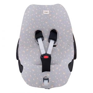 JYOKO KIDS Housse pour siège auto bébé en coton compatible avec Maxi COSI Pebble 360 Y FamilyFix 360 (Dandelion) (JYOKO, neuf)