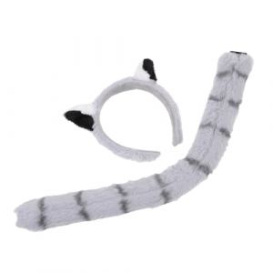 TOVINANNA Bandeau à Oreilles D'animaux en Queue D'écureuil Mignon Décoration de Queue pour Femmes Accessoire de Coiffure de Fête (Qieiyi, neuf)