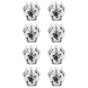 IPNSDON 8 pi&egrave;ces Attaches de c&acirc;ble en Acier Inoxydable M3, Attaches de c&acirc;ble &agrave; Double Usage, Attaches de c&acirc;ble en Acier Inoxydable 304 de 3 mm pour la Fixation de Porte-Manteau d'auvent (guoyuxindeouzhoudianpu, neuf)