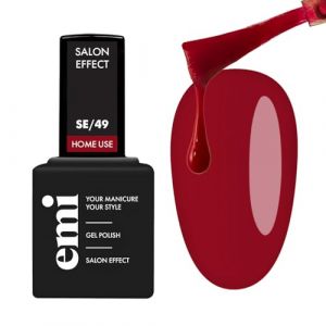 EMI Salon Effect Crimson Velvet gel polish sans HEMA couleur longue dur&eacute;e usage domestique lampe UV/LED/CCFL 9 ml (EMI Beauty, neuf)