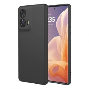 TAUYN Coque pour Motorola Moto G85 5G, Tr&egrave;s Mince Doux Liquide Silicone Housse, TPU Silicone Antichoc Protection Etui, Noir (Kuaigu, neuf)