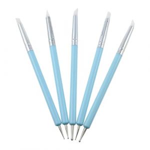 Outils à ongles en silicone – Outils de sculpture à double pointe en silicone | Pinceaux en céramique, stylo à pointe pour le Nouvel An chinois, la Saint-Valentin, la fête des mères (twina, neuf)