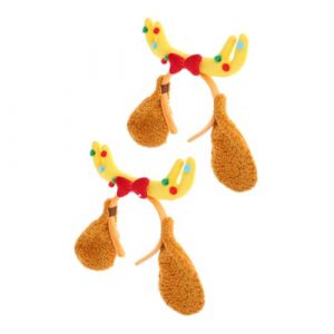 Ipetboom 2pi&egrave;ces Bandeau Corne De Cerf Bandeau De Renne Pour Femme Accessoire De D&eacute;guisement Corne De Cerf Pour Halloween Et F&ecirc;tes (Cowan Micro, neuf)