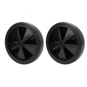 YUMILI Lot de 2 Roues de Compresseur d'Air, Rechange Universelles pour Roues de Compresseur d'Air 150 mm/6in, Antidérapantes, Résistantes aux chocs avec Trou 12 mm Diamètre pour Une Mobilité Facile (Biuzi, neuf)