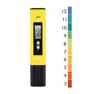 Nynelly Testeur de Ph Professionnel, Fonction D'étalonnage Automatique et 0,00-14,00 Gamme de Mesure pour l’Eau Portable Aquarium Hydroponie Piscine Plage de Mesure (Nynel, neuf)
