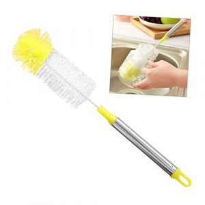 Beaupretty nettoyant pour Bouteilles pinceaux Cuisine Dish Brush goupillon Nettoyage brosses Lave-Bouteilles bébé nettoyant biberon pinceaux pour Bouteille gobelets goupillon Bouteille (White Beach, neuf)