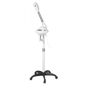 Vapeur Facial Professionnel, Beauté Beauté Aromatique Vapeur Sauna avec bras à bascule réglable, pulvérisateur à vapeur avec roue pour salon de coiffure Sauna esthétique Spa 750W (Liusing, neuf)
