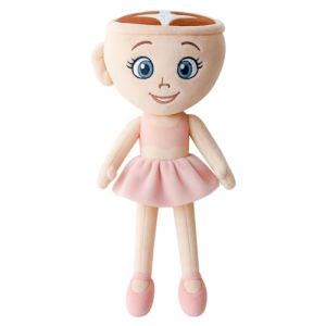 Tralalero Tralala Figurine en peluche, drôle de requin italien, doudou rouge, douce pour enfants et adultes, figurine Tung Tung Sahur, cadeau pour les fans et collectionneurs de jeux (ballerine (hanxinxin0204, neuf)