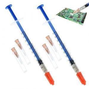 2 Pi&egrave;ces Colle Conductrice, Colle Conductrice Electrique de Haute Qualit&eacute;, Adh&eacute;sif Conducteur pour R&eacute;paration &Eacute;lectronique Pr&eacute;cise, Volume de par Tube（0.4ml） (YHYHZBJ, neuf)