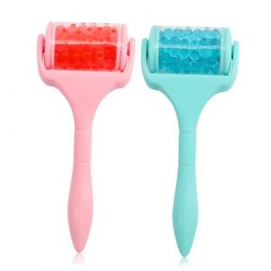 Mikinona Roller De Massage Visage Glac&eacute; Portable Appareil Beaut&eacute; Facial De Lifting Avec Bille Ros&eacute;e Soin Rafra&icirc;chissant Et Tonifiant Pour Femmes Manche Rose (Dawn Cedar, neuf)