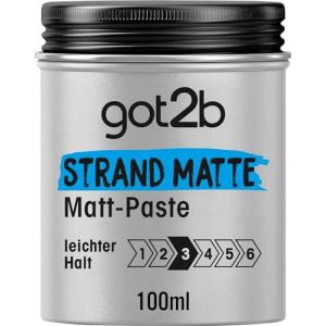 Schwarzkopf Got2b Beach Matt Surfer Look Matt Paste by GOT 2B (AR First Aid, neuf)