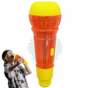 IHLOOTD Microphone Jouet Enfant Micro Enfant Chanter 9.5 x 3.5 Pouces Micro sans Fil pour Fille Gar&ccedil;on 2 3 4 Ans (Orange) (LIHUILOO LIMITED, neuf)