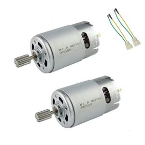 CHANCS Moteur &eacute;lectrique haute vitesse 550 DC 12V 30000RPM pour voiture t&eacute;l&eacute;command&eacute;e Accessoire moteur 2PCS (CHANCS MOTOR, neuf)