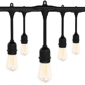 Ankey Guirlande Lumineuse Exterieure 10M, LED Guirlande Guinguette avec S14 E27 10+1 Ampoules, Étanche IP65 Guirlande Electrique pour Terrasse, Jardin, Noël, Boutique Blanc Chaud (ANKEY HOME, neuf)