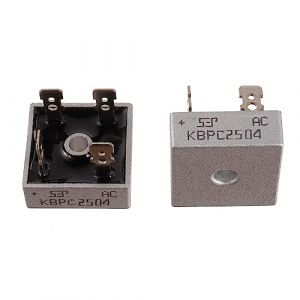 BOJACK KBPC2504 Diodes de redresseur de pont 25A 400V Axial KBPC2504 Diodes de silicium électroniques à onde complète de 25 A 400 volts (paquet de 2 pièces) (BOJACK, neuf)
