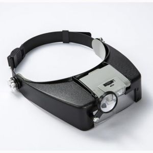 Meichoon Headband Loupes 1.5X 3X 6.5X 8X Loupe Lunettes avec 2 Lampes LED Frontale pour Les R&eacute;parations Lecture Fabrication Bijoux UC24 (Meichoon Direct, neuf)