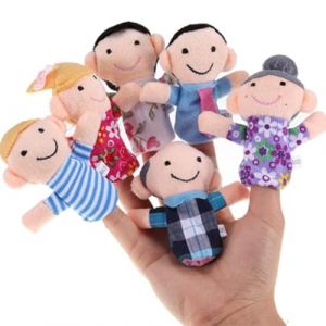 ZEPIQOR 6 Pi&egrave;ces Marionnette &agrave; Doigt Marionnettes &agrave; Doigts Set Mignon Peluche Poup&eacute;e B&eacute;b&eacute; Doigt Poup&eacute;e Jouets de marionnette &agrave; Main en Velours Bambins &Eacute;ducatif P&acirc;ques F&ecirc;te（membres de la famille） (QUQU JIANING, neuf)
