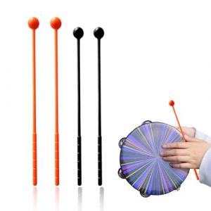 4 pi&egrave;ces Xylophone Accessories, Percussions Baguettes pour batterie, Marimba Accessories, Cloche Baguettes pour Glockenspiel Xylophone (CHANGWEI UKSTORE, neuf)