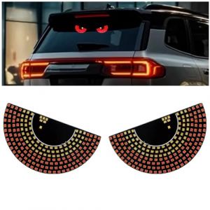 LIUZHIPENG Lot de 2 lumières LED pour vitres arrière de voiture, yeux du diable, USB pour pare-brise de voiture, camion, pare-brise (Before Long, neuf)