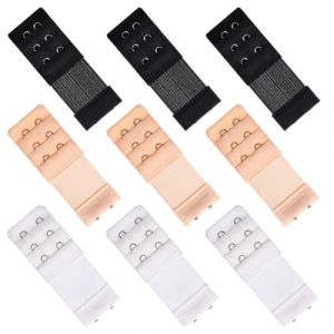 PLKSEI 9 Pièces Extensions de Soutien-Gorge Attaches de Soutien-Gorge Prolongateur Soutien Gorge Extension de Fermeture de Soutien-Gorge Confortable Gorge de 2 Crochet (Bonneperform EU, neuf)