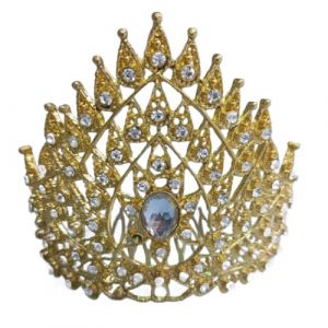 Coiffe de danse thaïlandaise indienne bijoux de cheveux thaïlandais Coiffe de danseuse thaïlandaise dorée Accessoires pour (XCengzy, neuf)