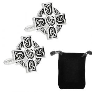 Bouton de manchette homme, Accessoire Poignet Chemise et Veste de Costume, Pour mariage et soirée d'affaires Cérémonie (HengShuiHunBengShangMaoYouXianGongSi, neuf)