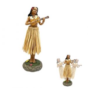 Dyiouxin Danseuse Hawaienne Voiture,Hawaiian Hula Dashboard Doll,Tahitienne Voiture Qui Bouge,pour Tableau de Bord de Voiture,Le Burea-16cm (Style-2) (Toyar Newrgy, neuf)