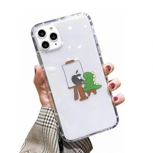 Rokmym Coque Compatible avec iPhone 13 Pro Max,Coque Transparent Silicone TPU Case Motif Dinosaure Cr&eacute;atif pour Femmes Filles Mode Flexible Durable Coque pour iPhone 13 Pro Max,Dinosaure 1 (Rembcom, neuf)