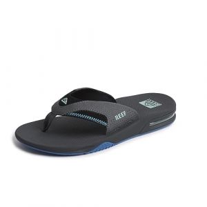 Reef Fanning Tongs pour homme, soutien de la voûte plantaire, semelle extérieure durable, résistantes à l'eau, avec décapsuleur intégré, 45 EU (Wetsuit Outlet & The Drillshed Europe, neuf)