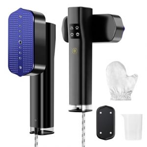 Steamer Defroisseur 1200W, Défroisseur Vertical 2-en-1 avec Chauffe Rapide 15s, Mini Defroisseur Portable 700 g pour Vêtements, Steamer Defroisseur Idéal pour Voyage, Bureau et Maison (CYBERSPHERE TECHNOLOGIES, neuf)