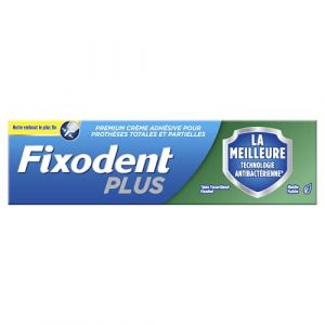 Fixodent Plus La Meilleure Technologie Antibact&eacute;rienne Cr&egrave;me Adh&eacute;sive Pour Proth&egrave;ses Dentaires, 40g (Parapharmacie Centrale, neuf)