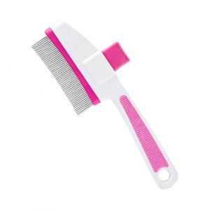 Brosse Anti-Peluche Pour Chats - Outil De Toilettage Avec Bouton De Libération,Peigne Anti Puces Pour Jeune Chat | Pour Le Bain Des Chiens Et Chats À Poils Longs Et Courts Pour Intérieur Et Extérieur (qixiangyi, neuf)
